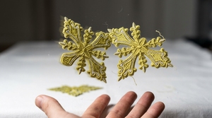Embroidered Gold <b>Cross</b> <b>Patch</b> Sew-On Badge Classical Style Fabric Applique for Garment - Product Image 3