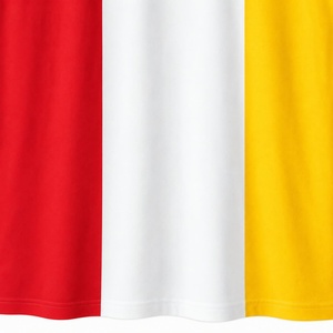 Men's Short Sleeve O-Neck Solid <b>Red</b> White Yellow Polyester Sublimation Printed Knitted Regular Fit Casual Lightweight T-<b>Shirt</b> - Product Image 3
