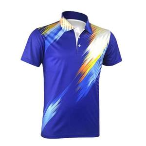 Camisetas de Golf de Manga Corta para Hombre, de Secado Rápido, Material Personalizado, al por Mayor, Ropa Deportiva Activa, sin Cuello - Product Image 3