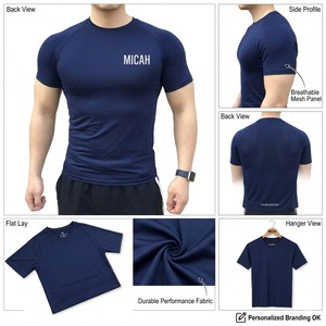 Camiseta Deportiva de Alto Rendimiento para Hombre, Antibacteriana, Anti-UV, Ecológica, Transpirable, de Secado Rápido - Product Image 3