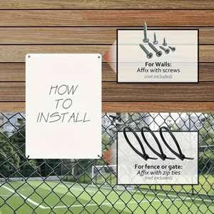 ป้ายโลหะห้ามจอดรถ CIFbuy ป้ายจราจร TikTok พร้อมบริการรับสินค้าสำหรับ Temu - Product Image 4