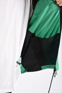 Anorak เสื้อแจ็คเก็ตกันลมมีซิปสำหรับผู้ชายเสื้อกันลมมีฮู้ดระบายอากาศสำหรับยิมฟิตเนสแบบเย็บปะติด - Product Image 5