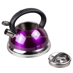 Alexa 3.0 Qt. Stainless Steel Stove Top Whistling Tea <b>Kettle</b> Water <b>Kettle</b> <b>Camp</b> <b>Kettle</b> in Purple Color - Product Image 5