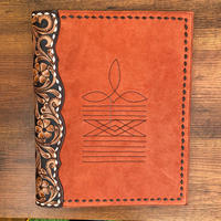 2024 main usiné daim cuir Cowboy point grand portefeuille dossier Floral A4 multifonction Document fichier liant