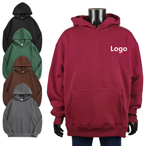 Sweat-shirt à capuche en molleton avec logo personnalisé, 100% coton, coupe classique, sweat-shirt décontracté pour homme, streetwear d'automne - Product Image 1