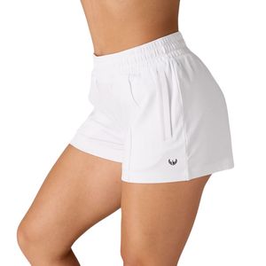 Shorts de sport blancs pour femmes, doux, à séchage rapide, pour l'entraînement, le fitness, les activités sportives, décontractés, avec poches - Product Image 3