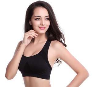 Sujetador deportivo inalámbrico ligero de secado rápido con espalda cruzada para yoga, running, fitness, gimnasio, ropa deportiva, a prueba de golpes frontal, sin costuras, para dormir - Product Image 4