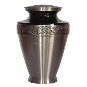 Urna de cremación para adultos de peltre crepuscular grande, cerámica de entierro conmemorativo para cenizas, suministros funerarios - Product Image 6