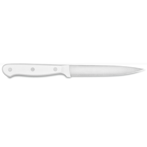 Cuchillo Multiusos Premium de Acero Inoxidable de 4.5 Pulgadas con Mango de Triple Remache Blanco y Hoja Afilada de Precisión para Alimentos, Frutas, Verduras y Carne - Product Image 2