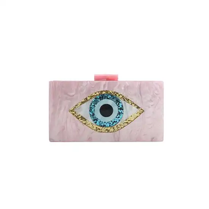 FAIZA CRAFT Bolsos de Mano Tradicionales Hechos a Mano para Mujer, Diseño Geométrico con Incrustaciones de Madreperla, Artesanía en Resina - Product Image 5