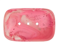 Support/Plateau à Savon en Résine Faite Main Écologique au Design Moderne pour Salle de Bain et Douche, Taille Personnalisée pour Hôtels et Cuisines, Artisanat en Résine