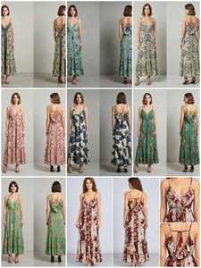 ชุดเดรสยาวผ้าฝ้ายลายวินเทจสำหรับผู้หญิงใส่เที่ยวทะเลช่วงฤดูร้อน สายเดี่ยวเปิดหลัง สไตล์ลำลองสำหรับวันหยุด - Product Image 6