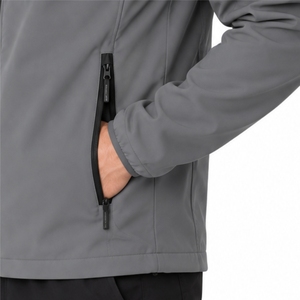 <b>Men</b>’s <b>Lightweight</b> Softshell Full Zip Outdoor <b>Jacket</b> Stand Collar Casual Outdoor Wear Secure Pocket Design Comfortable Fit - Product Image 6