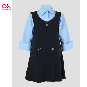 Uniforme Escolar para Niñas CARE MASTER, Camisa Azul con Falda Plisada Azul Marino, Material de Algodón, Venta en Línea - Product Image 6