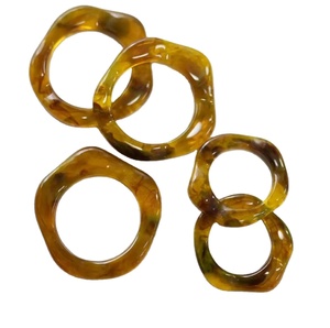 หูจับกระเป๋าเรซิ่นดีไซน์หรูหรา  อะคริลิคเงางาม  อุปกรณ์ตกแต่งกระเป๋าถือทันสมัย  อะคริลิคเรซิ่นอินเทรนด์ - Product Image 1