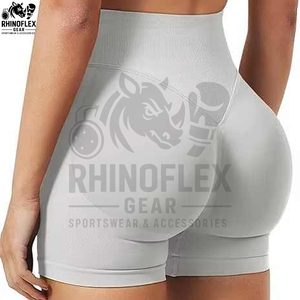 Pantalones Cortos Deportivos de Cintura Alta para Mujer, Shorts de Ciclismo, Sin Costuras, con Compresión Frontal, para Entrenamiento y Yoga - Product Image 3