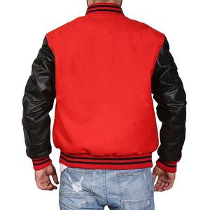 Chaqueta Varsity de Moda para Hombre, Chaqueta de Invierno con Logotipo Personalizado, Mangas de Cuero y Lana, Estilo Béisbol, Ropa Deportiva - Product Image 5
