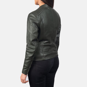 Vestes en cuir pour femmes, prix de gros, mode féminine, nouvelle arrivée, vestes en cuir véritable personnalisées pour femmes - Product Image 5