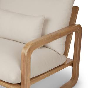 เก้าอี้ไม้สักแบบวงกลมสำหรับกลางแจ้งสุดหรู พร้อมหมอนรองหลัง - Product Image 3