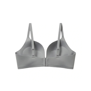 Sujetador Push-Up sin Costuras con Aros para Mujer, Color Sólido Básico, Tirantes Fijos, Espalda en Y, Todas las Temporadas, Lavable a Máquina, Tejido de Punto - Product Image 3