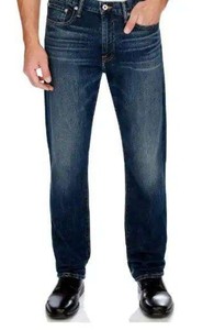 Pantalon en jean vintage pour homme, coupe droite, délavé foncé, style streetwear décontracté, écologique, respirant, en coton et élasthanne - Product Image 2