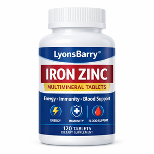 Tabletas Multiminerales de Hierro y Zinc, Suplemento Dietético para Adultos, Energía, Inmunidad, Apoyo Sanguíneo, Marca Privada OEM, Proveedor Certificado GMP - Product Image 1