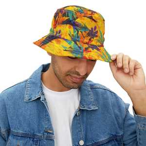 Chapeau Bob Brodé Effet Vieilli à Franges, Chapeau de Pêcheur avec Sangle Réglable, Chapeau de Soleil Respirant pour Voyages en Plein Air à Prix Abordable - Product Image 6