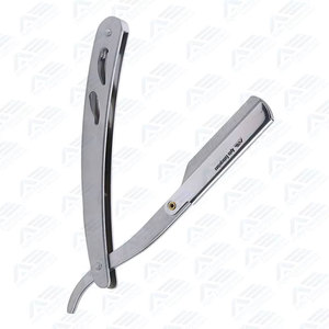 Shaving Razor <b>for</b> Barbers Factory Supply Grooming Tool Unique Design Folding Razor Holder Straight Edge - Product Image 4