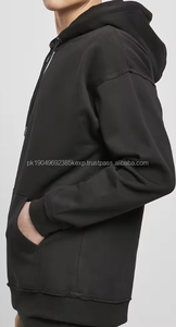 Sweat à capuche décontracté de haute qualité en polaire unie 500 GSM Oversize Pullover Puff Print 100% Cotton Hoodies - Product Image 2