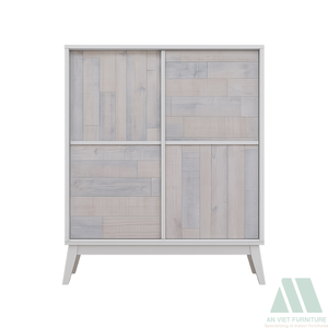 Fabricante de Muebles para el Hogar de Estilo Moderno, Juego de Lavabo Compacto de Madera Maciza, Listo para Armar, 2 pies, VIET FURNITURE - Product Image 3