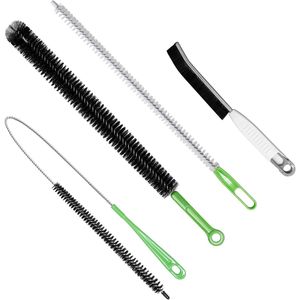 4pcs Flexible Cleaning <b>Brush</b> Set Multi-Use Lint <b>Dust</b> Remover for Dryer Vents Fridge Coils HVAC Systems in Tight Spaces - Product Image 5