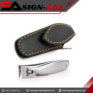 2024 vente chaude Logo de marque personnalisé coupe-ongles manucure pédicure pédicure avec étui en cuir coupe-ongles en acier inoxydable doigts - Product Image 6