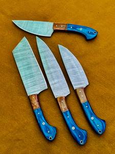 Couteau de chef artisanal Thewizcrafts de 10 pouces en acier inoxydable, manche en bois, design ambidextre, style vintage, finition hautement polie - Product Image 4