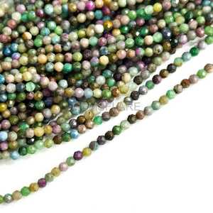 Cuentas redondas microfacetadas de rubí zoisita natural de 2 mm, cuentas de piedras preciosas sueltas con corte de diamante, cuentas de rubí zoisita para la fabricación de joyería al por mayor. - Product Image 3