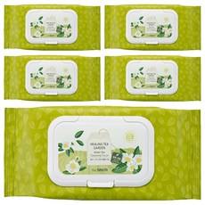 เดอะแซม ฮีลลิ่ง ที การ์เด้น กระดาษเช็ดทำความสะอาดกลิ่นชาเขียว 60 แผ่น 5 แพ็ค ราคาพิเศษ - Product Image 1