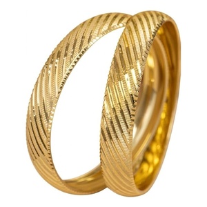 Gold Plated Elegant Women's Classic Wedding <b>Bangles</b> GDTC Certified Jewelry <b>Bangle</b> <b>Bracelets</b> - Product Image 1