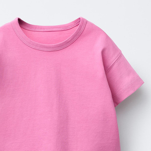 Conjunto de 2 piezas de camiseta y pantalones cortos de algodón para niñas, estampado floral rosa, ropa de verano, cuello redondo, manga corta, ropa informal transpirable - Product Image 6