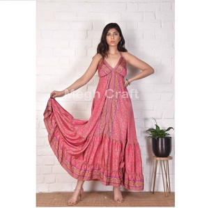 Women Boho Floral Print Maxi Dress <b>Spaghetti</b> Strap Flowy Summer Beach Dress Casual Vacation Wear Elegant Bohemian <b>Long</b> Dress - Product Image 1