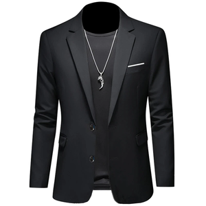 Blazer noir pour homme sur mesure, prix de gros, sur demande, toutes tailles disponibles - Product Image 5