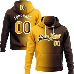 Sudadera con capucha de béisbol de algodón premium, forro polar grueso, mezcla de poliéster transpirable para deportes - Product Image 6