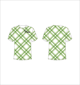 T-shirt à manches courtes à carreaux pour hommes, col rond, coupe classique, respirant, style décontracté, imprimé numérique, en polyester tissé, vente en gros - Product Image 1