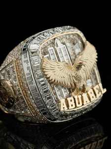 Luxury Hip Hop Championship <b>Ring</b> for Men Moissanite Iced Out Gold Eagle Statement <b>Ring</b> Custom CZ Championship Jewelry - Product Image 3