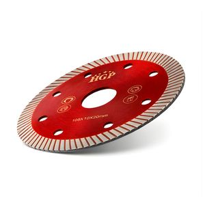 Disque de coupe diamanté HGP de haute qualité 105 mm, super fin, à bord turbo, pour granit, marbre et céramique dure - Product Image 2