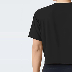 Camiseta Corta con Logotipo Personalizado para Mujer, Camiseta de Manga Corta, Moda Urbana, Venta al por Mayor, OEM, Marca Privada - Product Image 6