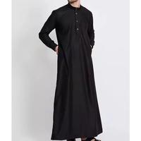 Qamis vert menthe pastel pour homme, style été, Jubba saoudienne, robe islamique à manches longues, Kandura arabe, Dishdasha décontractée et respirante