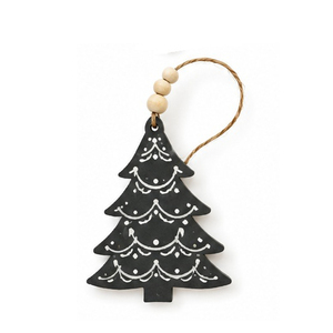 <b>Wooden</b> <b>Tree</b> <b>Christmas</b> Ornament With Star Cutouts Handicraft Traditional Hanging Decor - Product Image 3