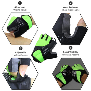 Unisex Half Finger Cycling Gloves Mountain Biking Outdoor Shock Absorbing Gel Padded Anti-Slip Palm Ultra-Breathable Spandex - Product Image 3