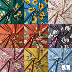 Printed Japan Satin Fabric Custom Textile Supplier Premium Apparel Material Wholesale Export - Product Image 6