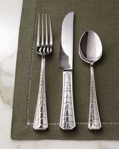 Ensemble de couverts classiques en métal, cuillère, fourchette, couteau, 3 pièces, designs personnalisables, compatibles lave-vaisselle, qualité alimentaire, pour restaurants - Product Image 3