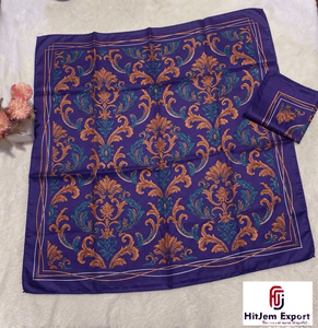 Printed Satin <b>Scarf</b> Fabric Fashion Custom Design OEM ODM Manufacturer With Private Label Logo For Branding Promotion - Product Image 3